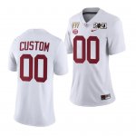 Women's Alabama Crimson Tide #00 Custom 3X CFP National Championship White NCAA Limited College Football Jersey 2403OYHV1